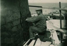 Keri tuletorni remont 1930. a. Eesti Meremuuseumi fotokogu.
