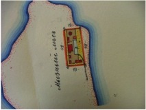 Tahkuna tuletorni asendiplaan 1911. aastal. Eesti Riigiarhiiv.